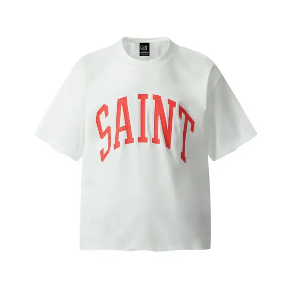 Design Saint MC Saint Arch Logo White T-Shirt T-Shirts - 1