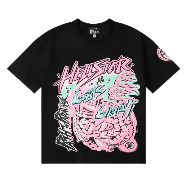 Hellstar Got No Glory Black Graphic T-Shirt - 1