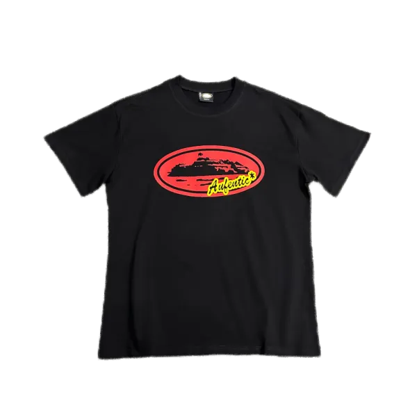 Design Autentic* Oval Logo Black T-Shirt T-Shirts - 1