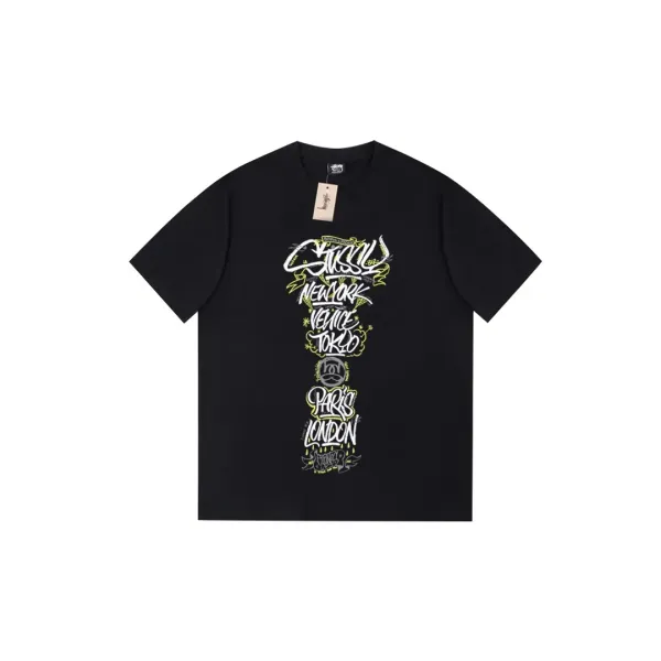 Design Insect Graphic Print Black T-Shirt - 11