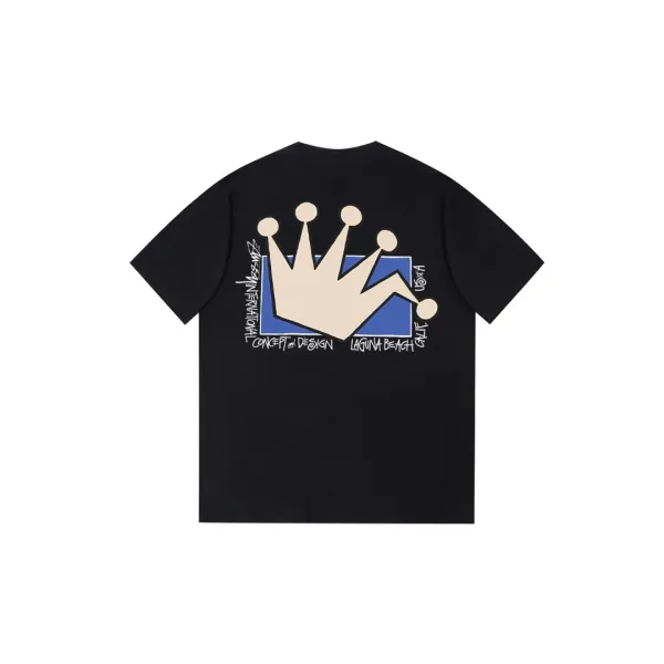 Design Insect Graphic Print Black T-Shirt - 18