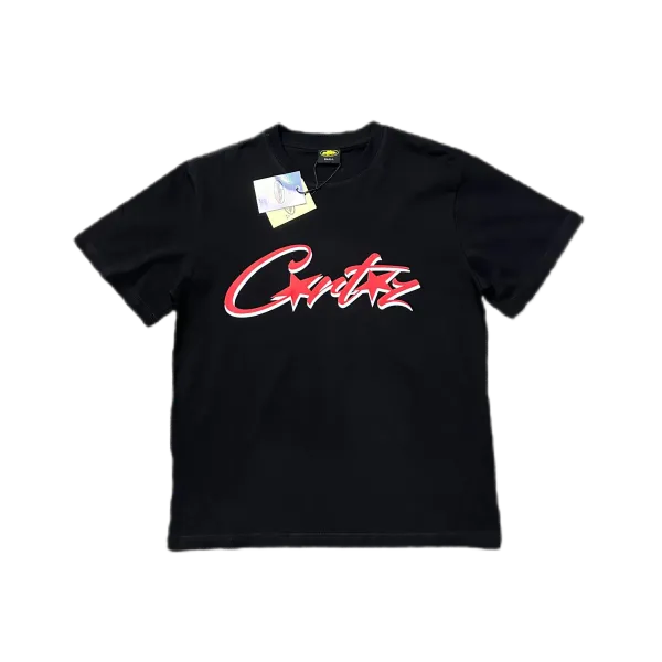 Corteiz Logo Graphic Black T-Shirt - 7