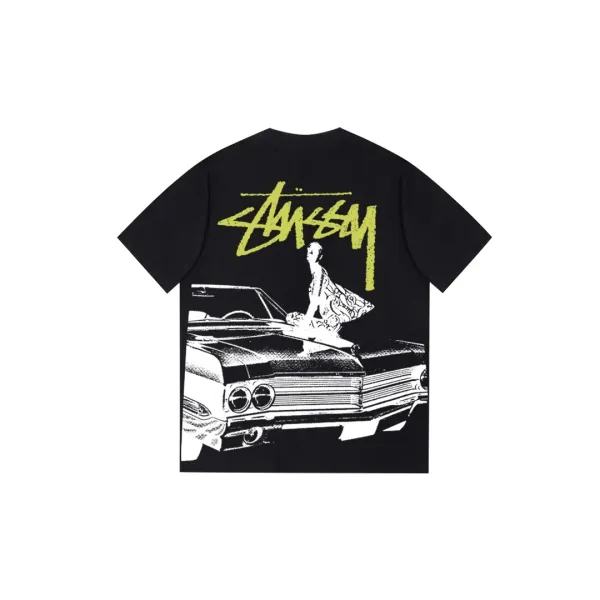 Design Insect Graphic Print Black T-Shirt - 29