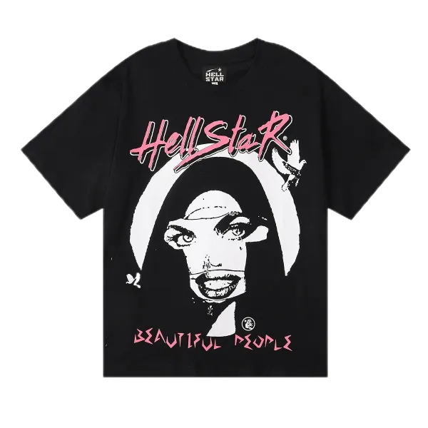 Hellstar Beautiful People Black T-Shirt - 1