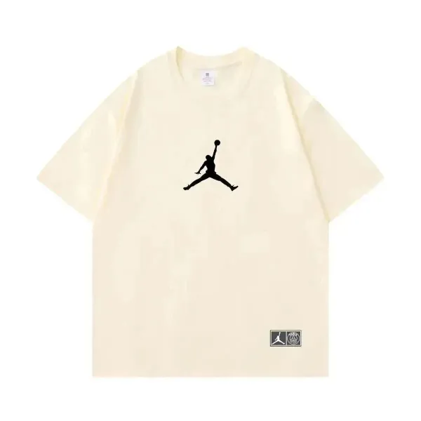 Off-White x Air Jordan Collaboration T-Shirt Black and White - 5