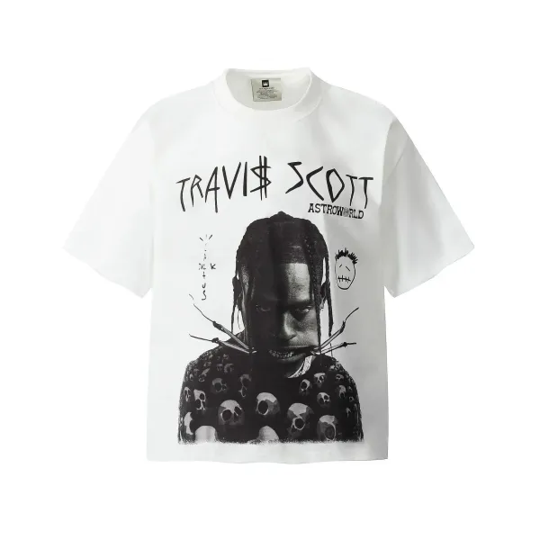 Travis Scott Astroworld Graphic T-Shirt White - 1