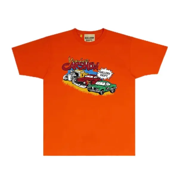 Gallery Dept Venice Carshow Orange T-Shirt - 1