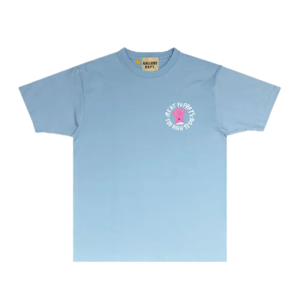 Gallery Dept Meat Puppets Too High To Die Light Blue T-Shirt - 1