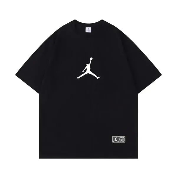 Off-White x Air Jordan Collaboration T-Shirt Black and White - 3