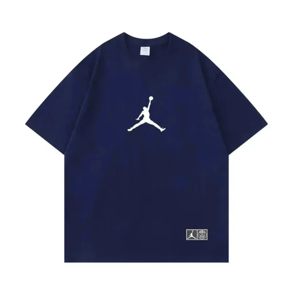 Off-White x Air Jordan Collaboration T-Shirt Black and White - 7