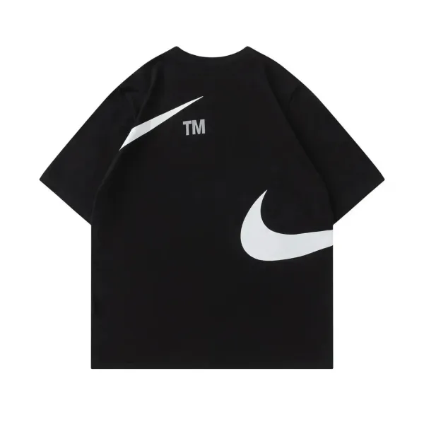 Nike Swoosh Graphic Black T-Shirt - 1