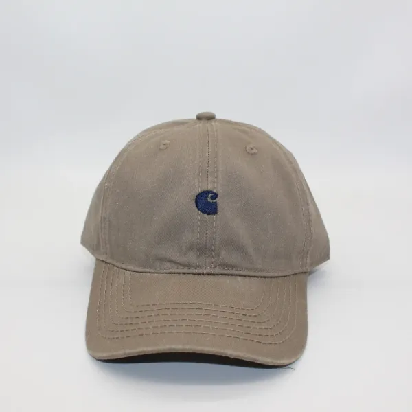Design Washed Cotton Baseball Cap Brown - 5