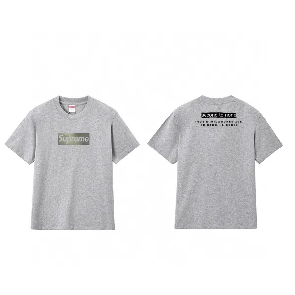 Supreme Box Logo T-Shirt Gray Heather - 1