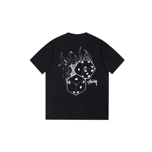 Design Insect Graphic Print Black T-Shirt - 20