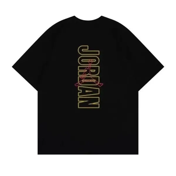 Off-White x Air Jordan Collaboration T-Shirt Black and White - 10