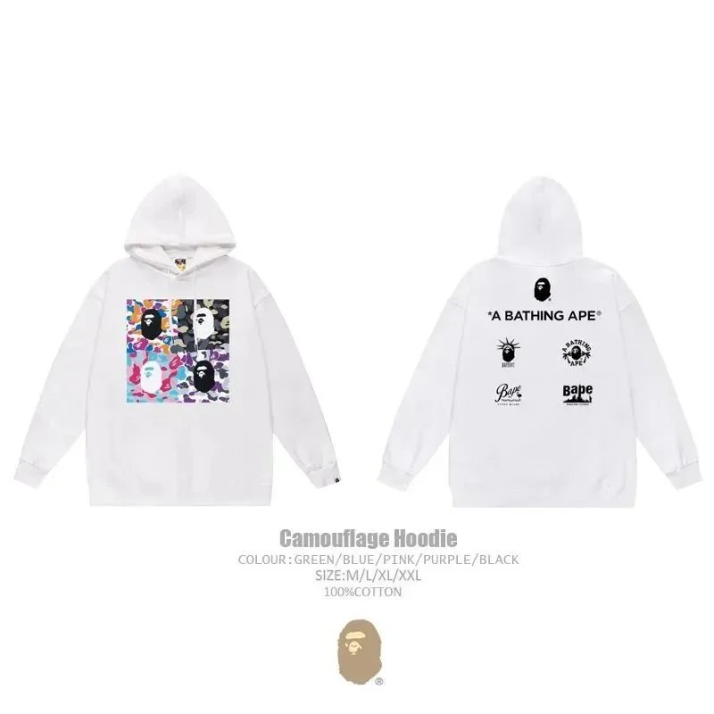 A Bathing Ape Hoodies & Sweatshirts Head Graphic Hoodie — 18