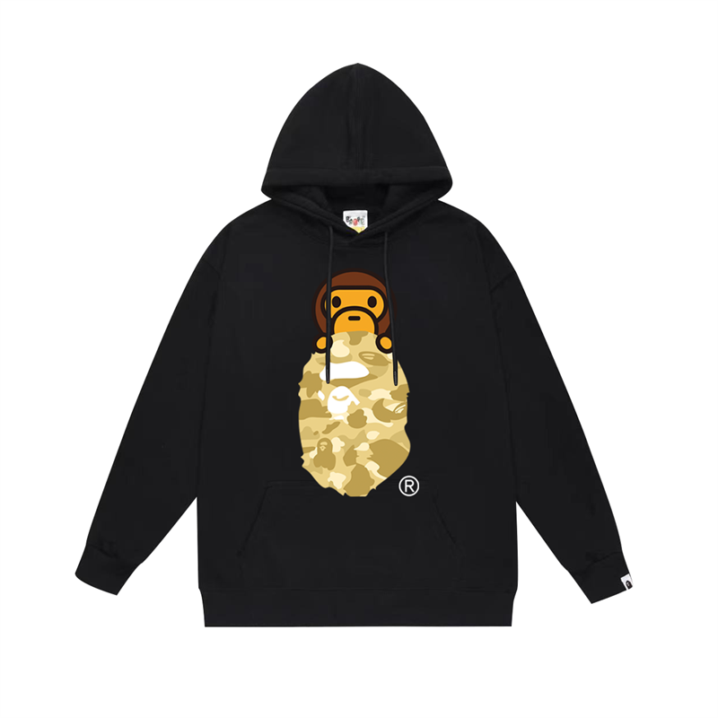 A Bathing Ape Hoodies & Sweatshirts Head Graphic Hoodie — 25
