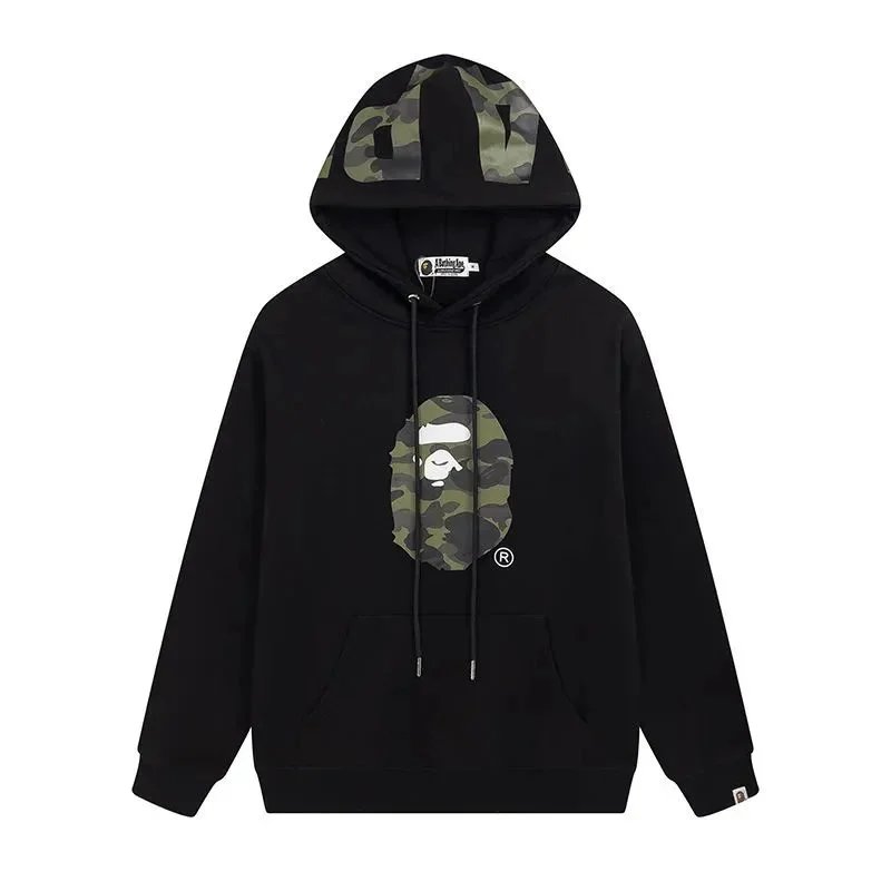 A Bathing Ape Hoodies & Sweatshirts Head Graphic Hoodie — 32