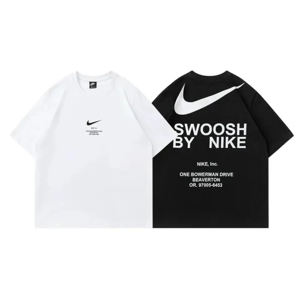 Nike Swoosh By Nike T-Shirt White and Black - 1
