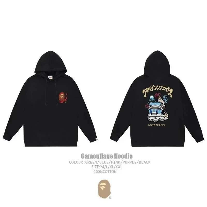 A Bathing Ape Hoodies & Sweatshirts Head Graphic Hoodie — 14