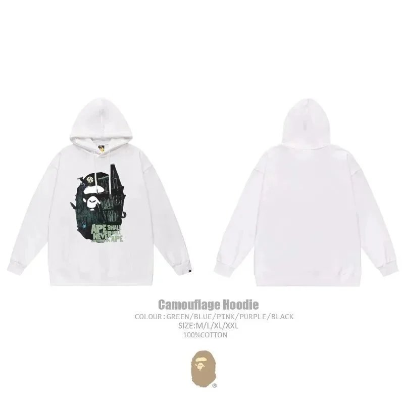 A Bathing Ape Hoodies & Sweatshirts Head Graphic Hoodie image 7