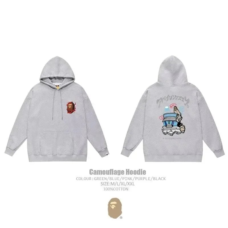 A Bathing Ape Hoodies & Sweatshirts Head Graphic Hoodie — 13