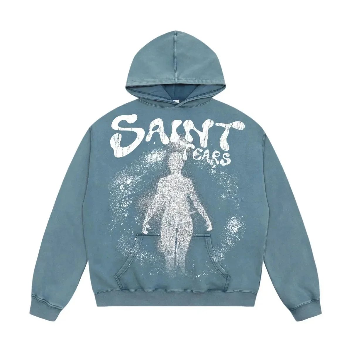Saint Tears Hoodies & Sweatshirts Washed Graphic Print Pullover — 24