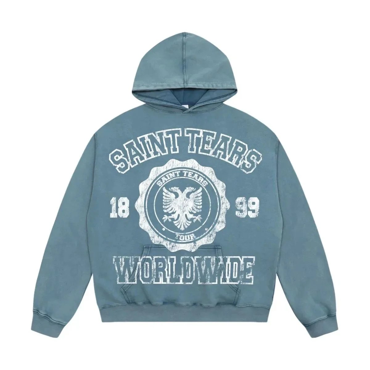 Saint Tears Saint Tears Worldwide Hoodie in Blue Blue