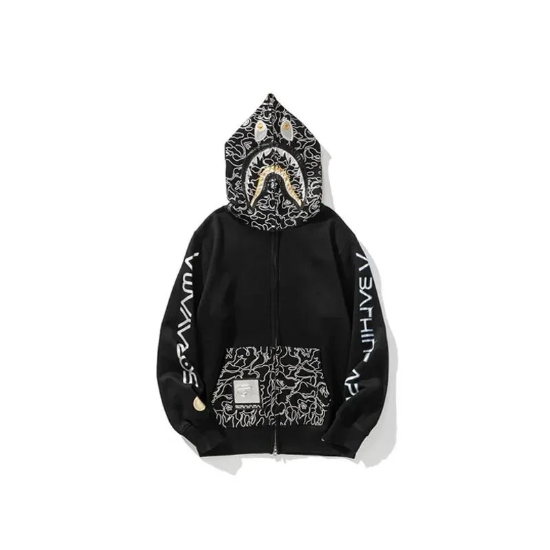 A Bathing Ape Hoodies & Sweatshirts Head Graphic Hoodie — 30