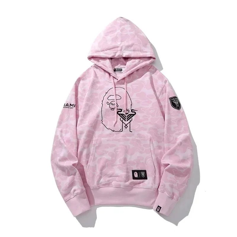 A Bathing Ape Hoodies & Sweatshirts Head Graphic Hoodie — 37