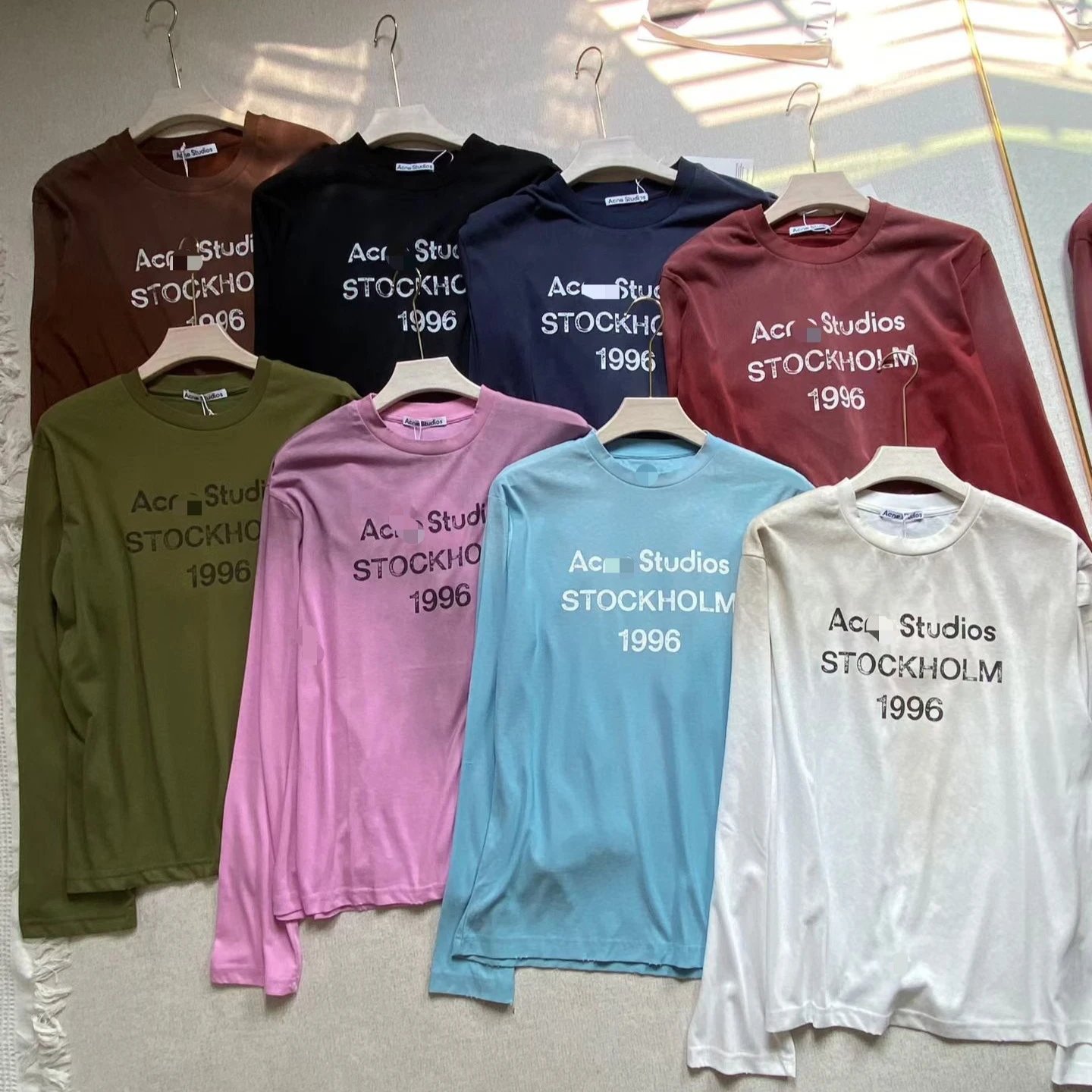 American Retro Letter Long-Sleeve T-Shirt
