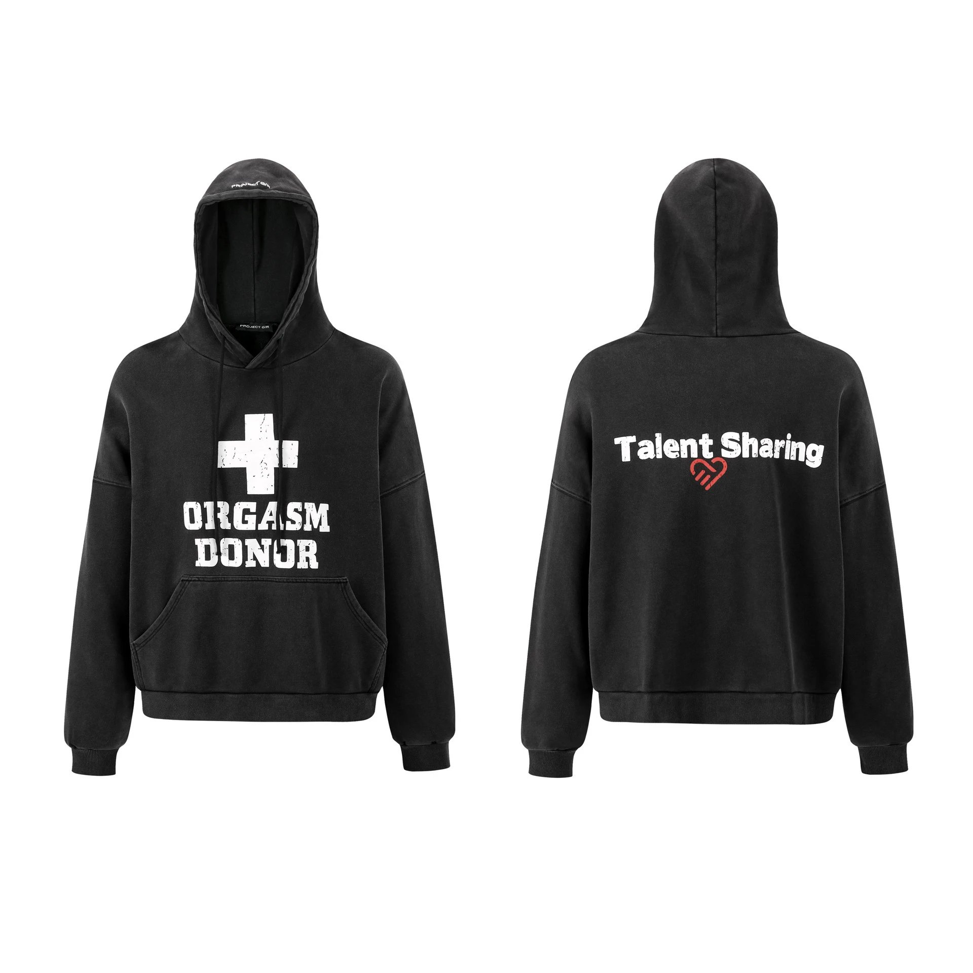 Loose-Fitting Button-Down Hooded Sweatshirt photo 2