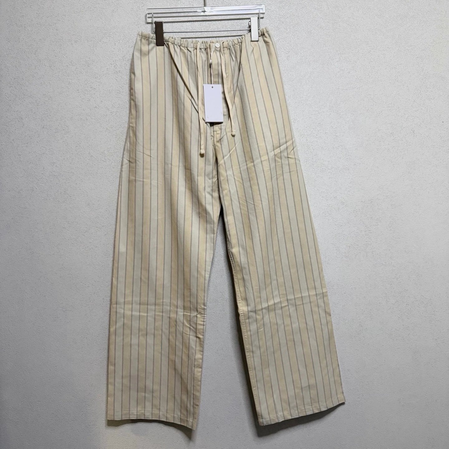 Striped Wide-Leg Casual Trousers