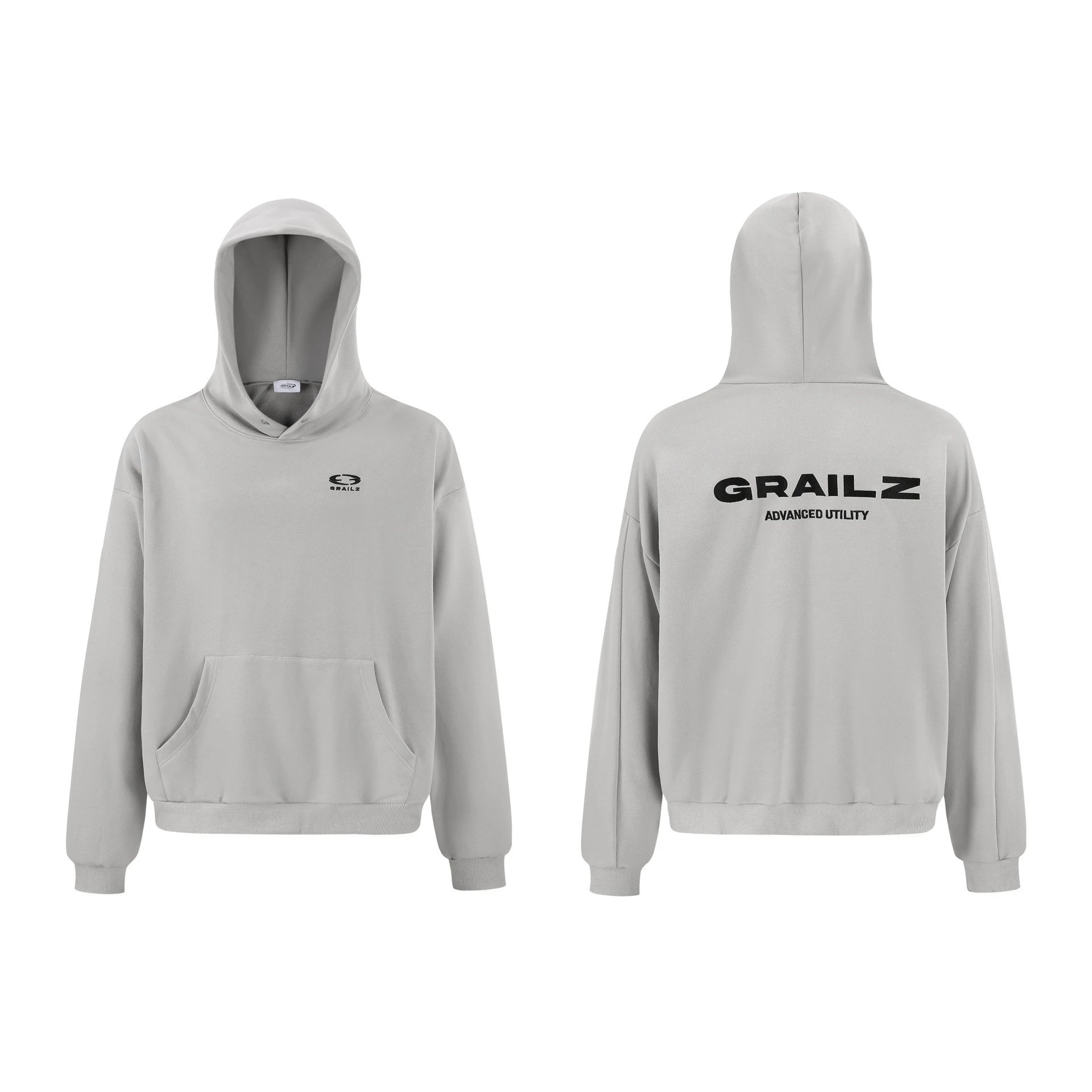 Loose-Fitting Button-Down Hooded Sweatshirt photo 7