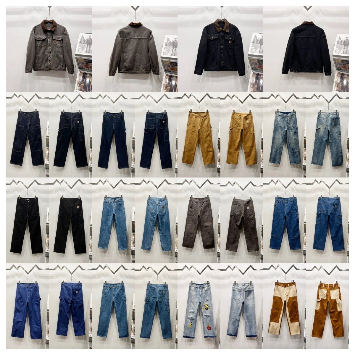 Japanese-style workwear jeans for lumberjacks