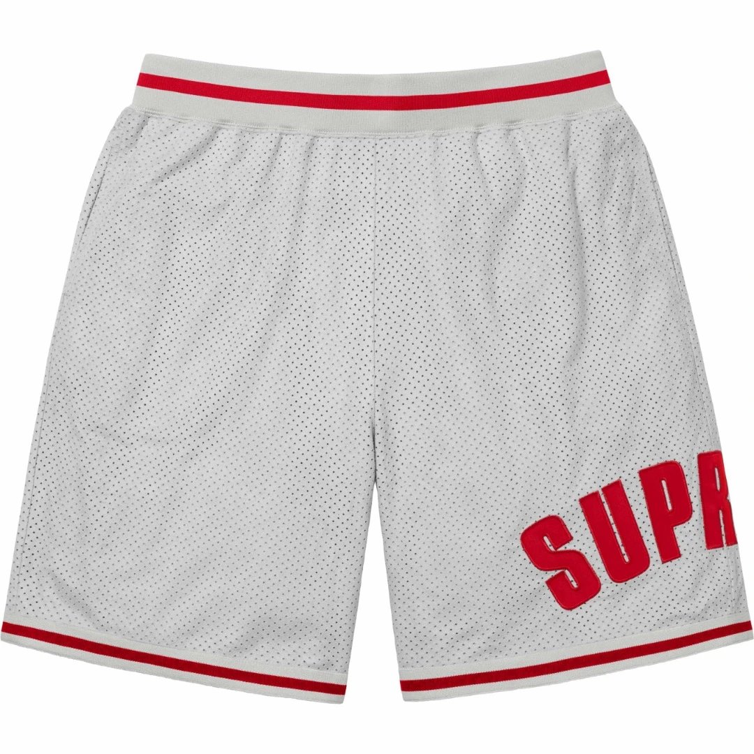 Supreme Shirts Mesh Baseball Shirt — 1107 gray