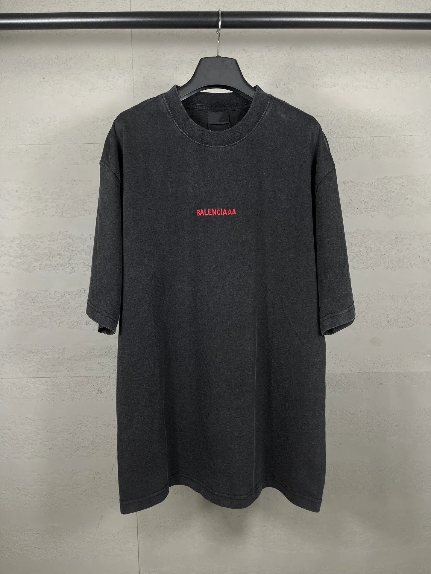 Distressed Embroidered Logo T-Shirt photo 2