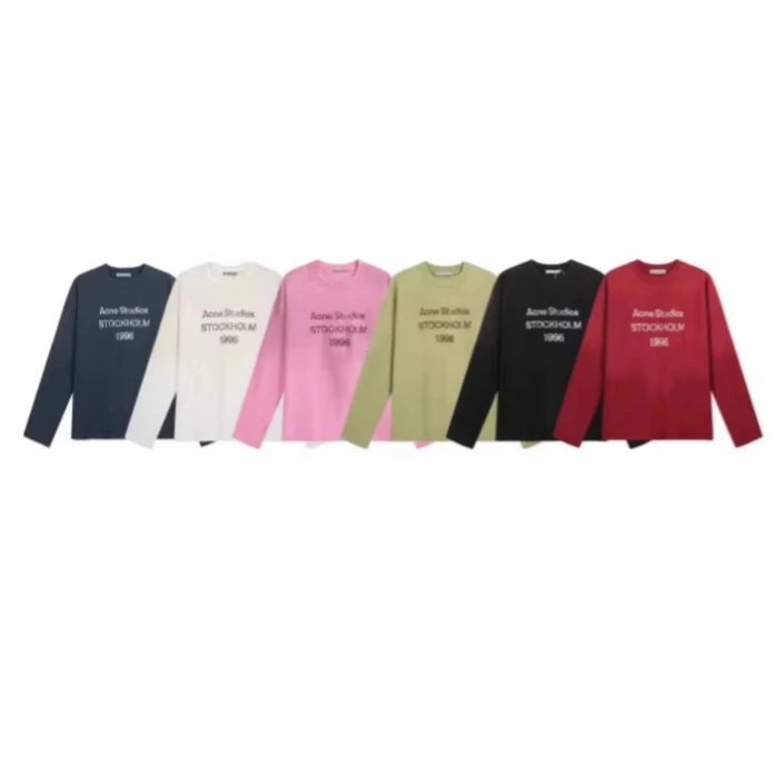 Rhinestone Print Crew Neck Long-Sleeve Unisex