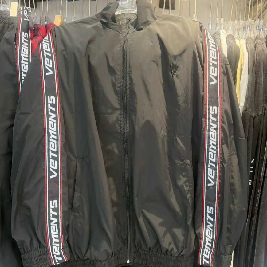 Stand-Collar Sports Jacket and Trousers Set