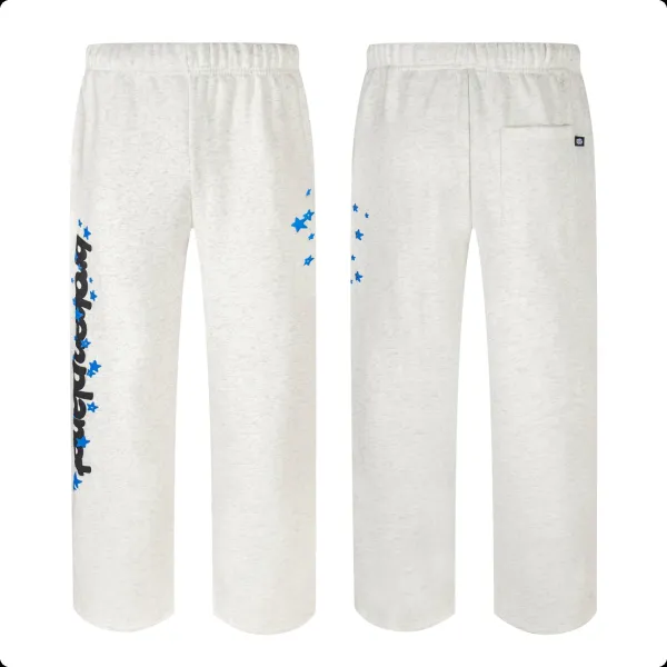 Broken Planet Star Print Sweatpants Gray - 1