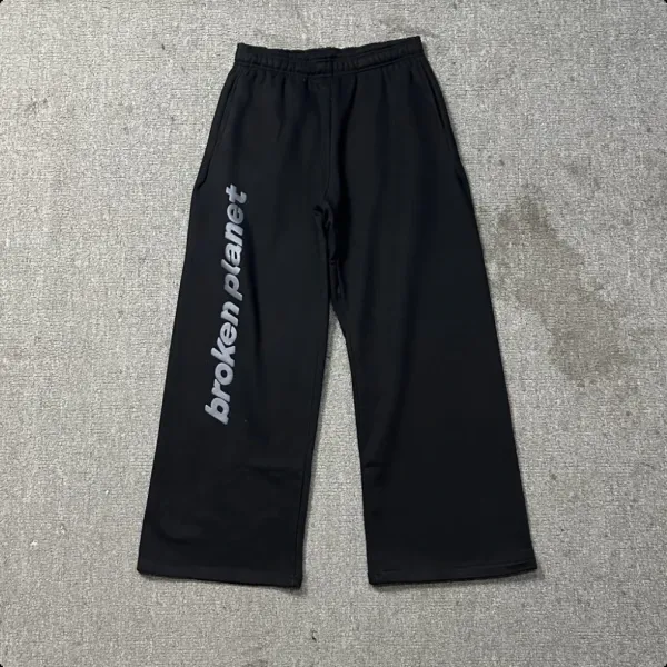 Broken Planet Logo Sweatpants Black - 1