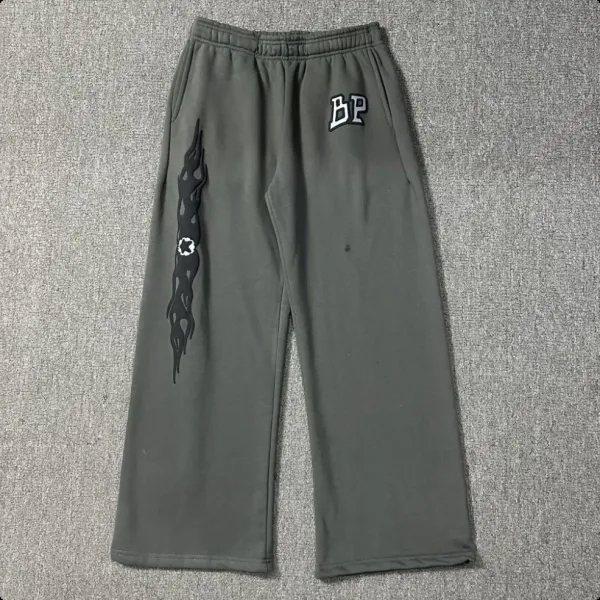 Philipp Plein BP Flame Sweatpants Gray - 1