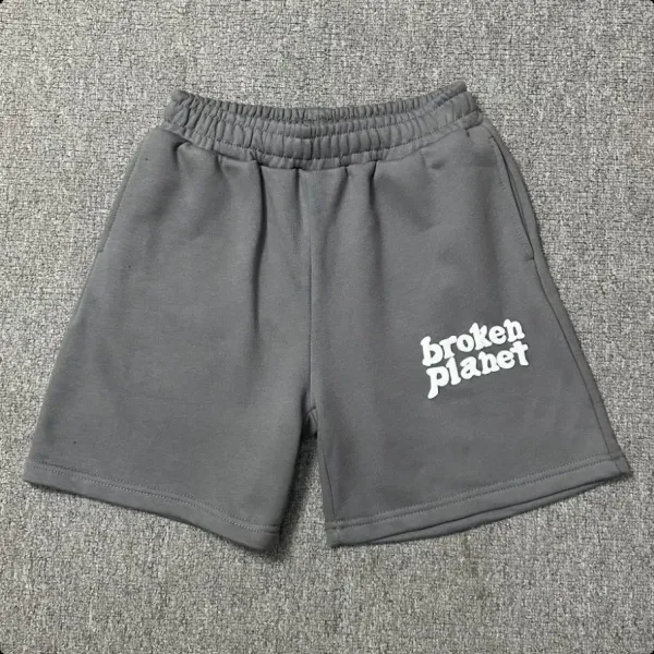 Broken Planet Logo Shorts Gray - 1