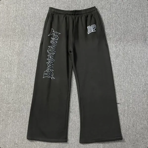 Broken Planet Logo Sweatpants Black - 1