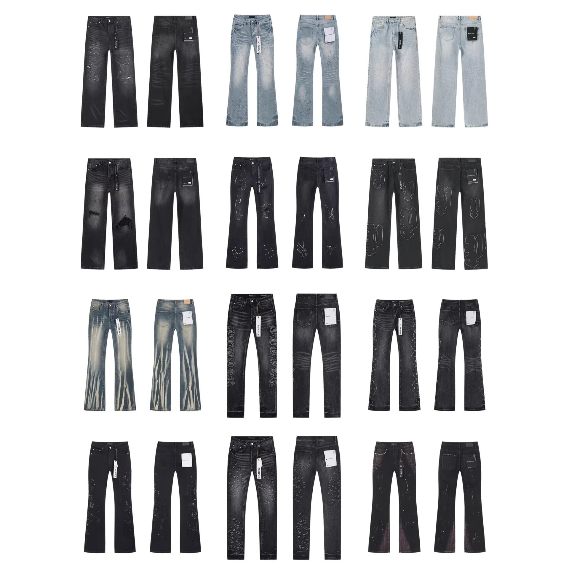 Heavy-duty American street style retro casual trendy jeans
