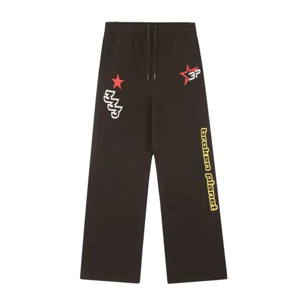 Broken Planet Star Logo Sweatpants Black - 1