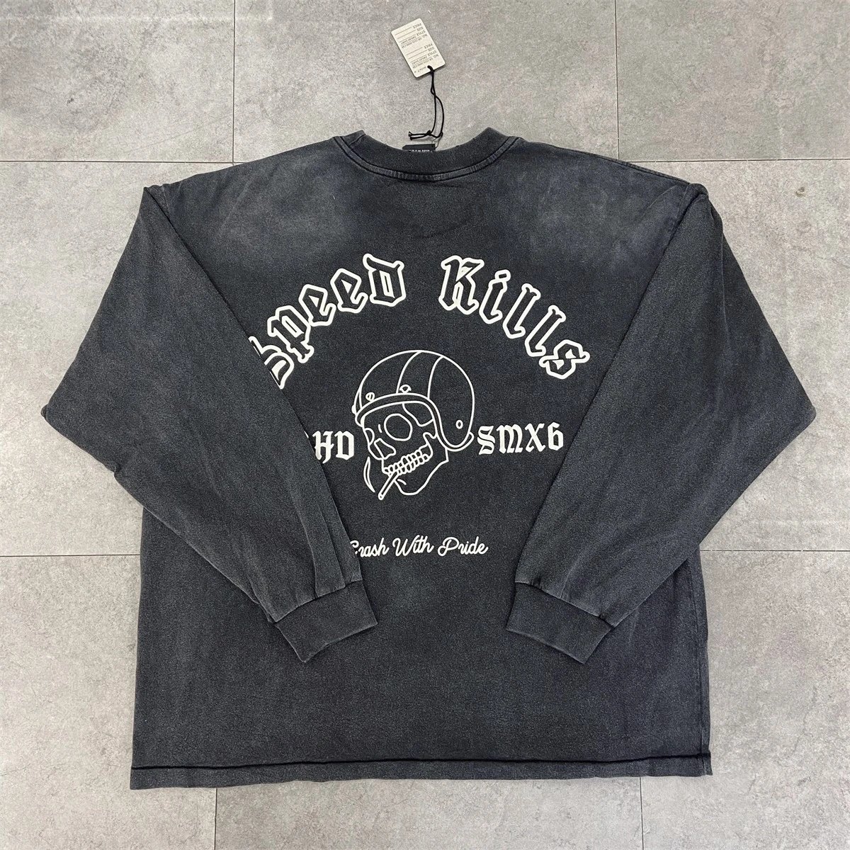 Cowboy Bebop x Unknown Brand Long Sleeve Graphic Tee Black - 25