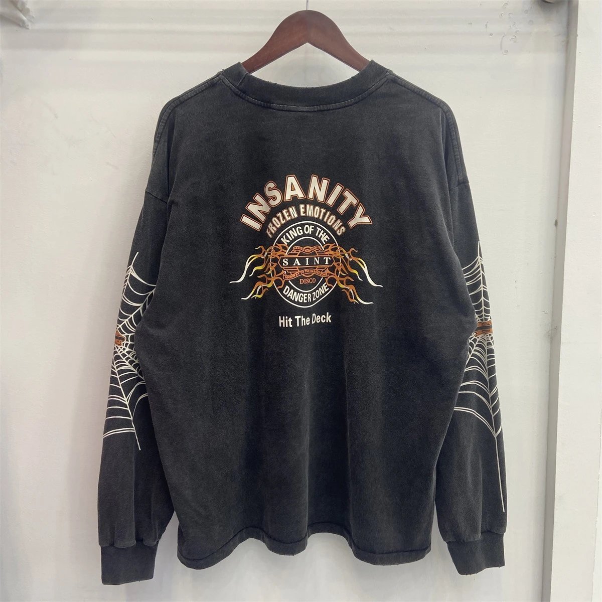 Cowboy Bebop x Unknown Brand Long Sleeve Graphic Tee Black - 27