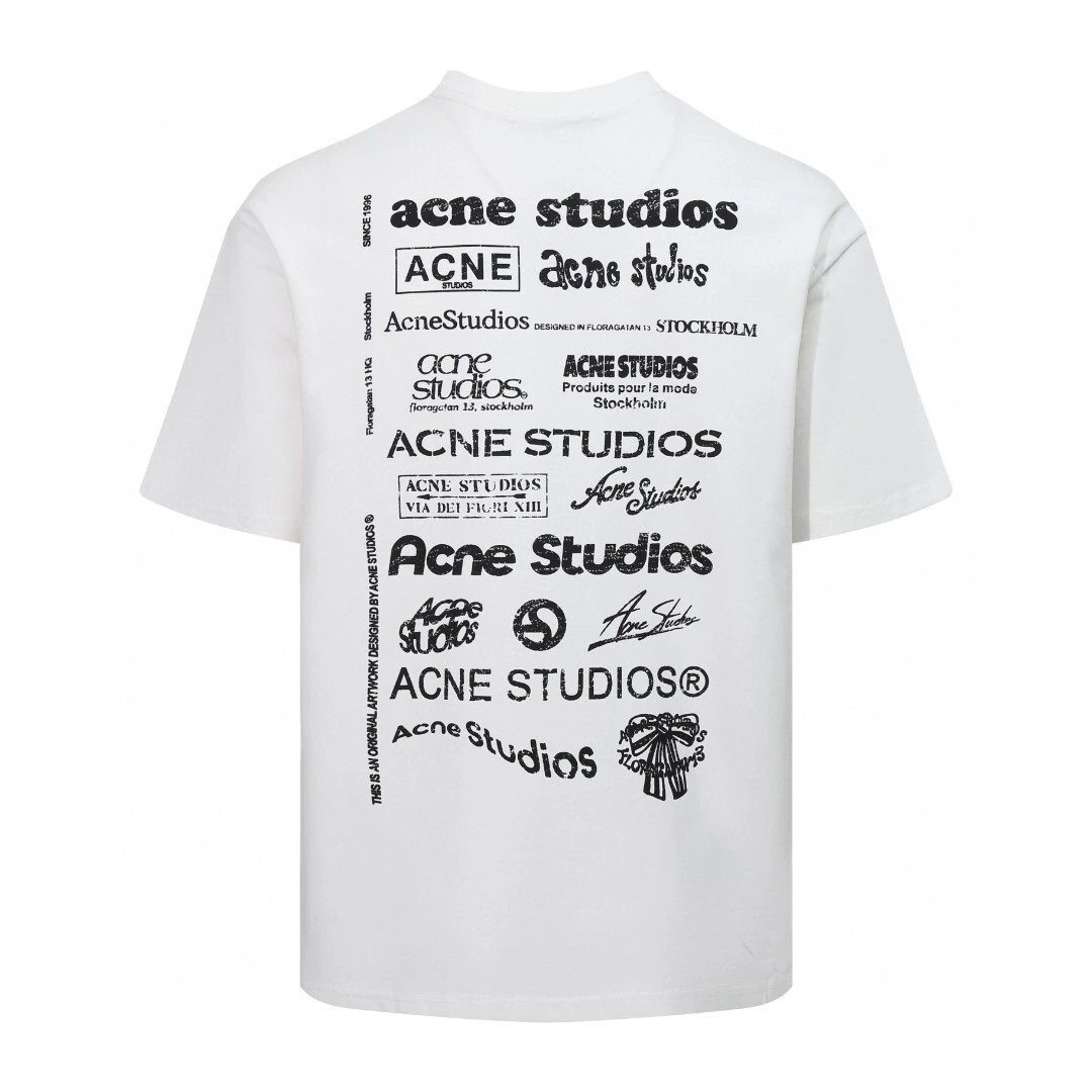 Acne Studios Jackets Stockholm 1996 logo-embroidered jacket — Retro lettering white
