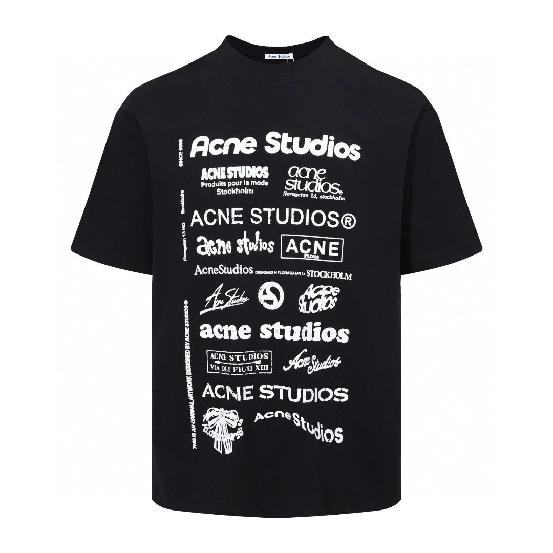 Acne Studios Jackets Stockholm 1996 logo-embroidered jacket — Retro lettering black